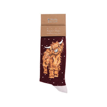 A Highland Christmas!  Highland Cow Men’s Christmas Sock!