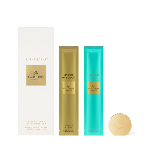Scent Scene Duo By Glasshouse!  Lost In Amalfi & Kyoto In Bloom!  **BEST SELLER**