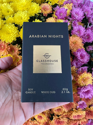 Arabian Nights Mini Candle By Glasshouse Fragrances!