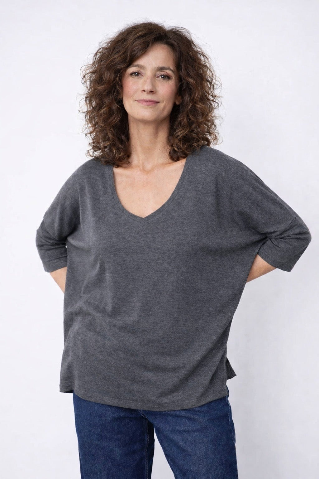 Emilie T-Shirt By NotShy In Dark Grey