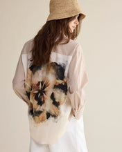 Big Flower Shirt Blouse By Summum