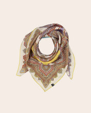 Silk Square Repeated Paisley Pattern (Three Colours)