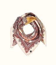 Silk Square Repeated Paisley Pattern (Three Colours)