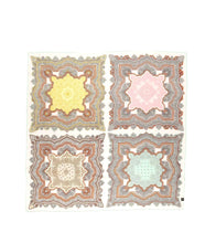 Silk Square Repeated Paisley Pattern (Three Colours)
