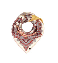 Silk Square Repeated Paisley Pattern (Three Colours)