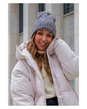 Cable Knitted Pom Pom Hat!
