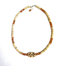 Sunstone & Wooden Necklace