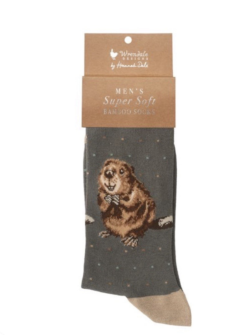 The Arborist Beaver Men’s Sock By Wrendale