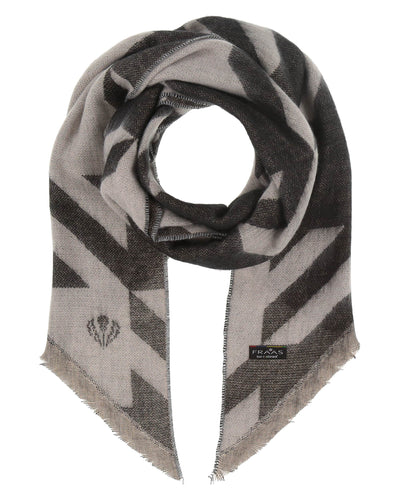 Houndstooth Diagonal Black & White Scarf!