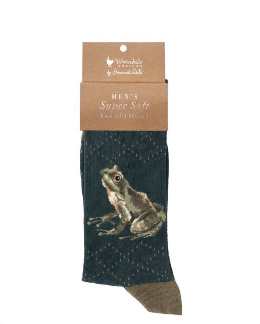 Happy Frog Men’s Socks By Wrendale