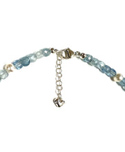 Aquamarine & Freshwater Pearl “Y” Necklace!