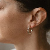 Sienna Shell Hoops