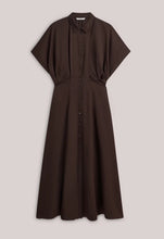 Button Down Dress In Chocolate By Summum