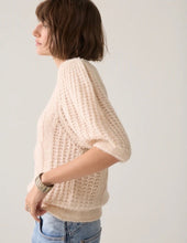 Short Sleeve Cable Knit Sweater By Summum