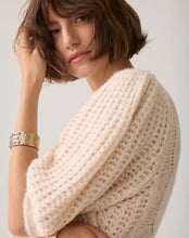 Short Sleeve Cable Knit Sweater By Summum