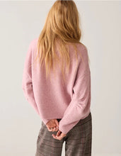 Barrel Sleeve Pink Melange Sweater By Summum
