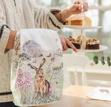 The Wild Garden Hare Tea Towel By Wrendale
