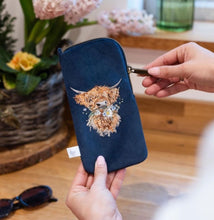 Highland Cow Glasses Pouch By Wrendale
