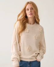 Embroidered Knit Flower Sweater By Summum