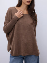 Agnes Cashmere Sweater By NotShy Cashmere Cafe Au Lait