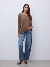 Agnes Cashmere Sweater By NotShy Cashmere Cafe Au Lait