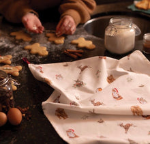 Winter Woodland Animal Tea Towel By Wrendale