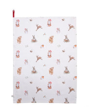 Winter Woodland Animal Tea Towel By Wrendale