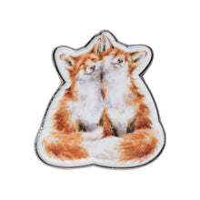 Fox Pin Badge Contentment By Wrendale