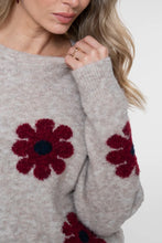 Floral Knit Sweater By Geisha From Netherlands