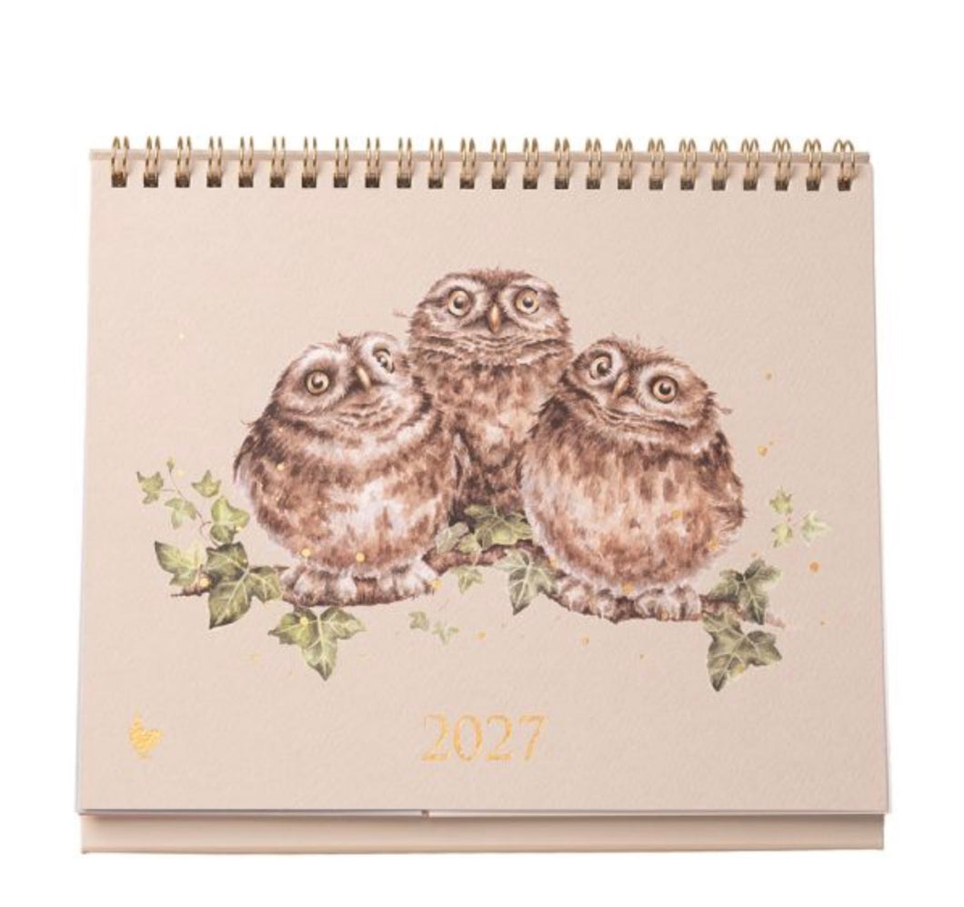 Hello 2026 Desk Calendar By Wrendale!