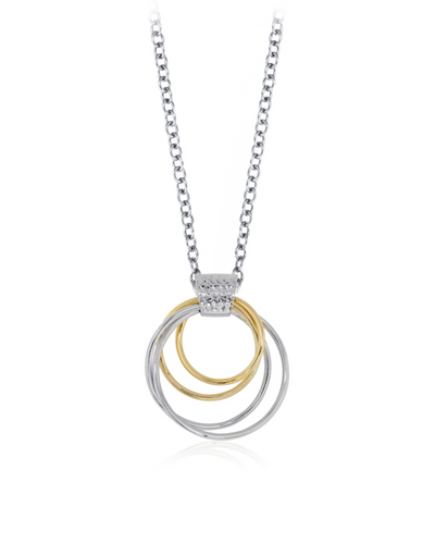 Four Loop Pendant!  Gold/Silver