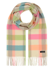 Box Check Cashmink Scarf By Fraas!  Two Colours!  50% Off!