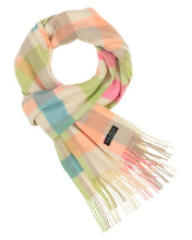 Box Check Cashmink Scarf By Fraas!  Two Colours!  50% Off!