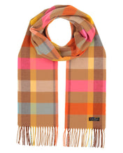 Box Check Cashmink Scarf By Fraas!  Two Colours!  50% Off!
