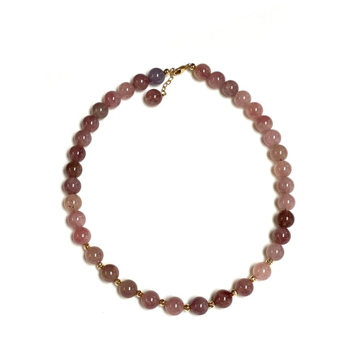 Purple Madagascar Rose Quartz Necklace!