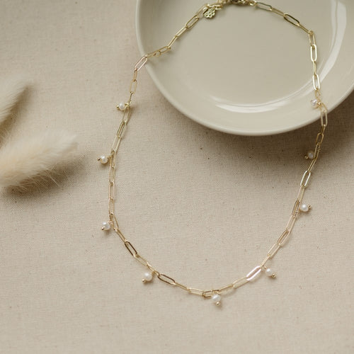 Beatrice Necklace With Freshwater Pearls!
