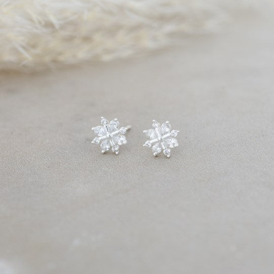 Snow Crystal Studs!