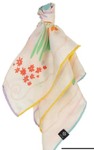 Summer Fresh Garden Silk Square Scarf By Fraas!