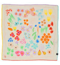 Summer Fresh Garden Silk Square Scarf By Fraas!