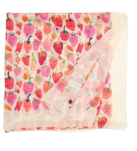 Strawberry Silk Scarf By Fraas!
