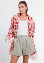 Strawberry Silk Scarf By Fraas!