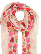 Strawberry Silk Scarf By Fraas!