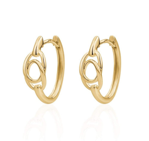 Gold Plated Huggies On Sterling Silver!