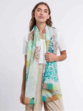 Bordered Paisley Scarf By Fraas!  Two Colours!
