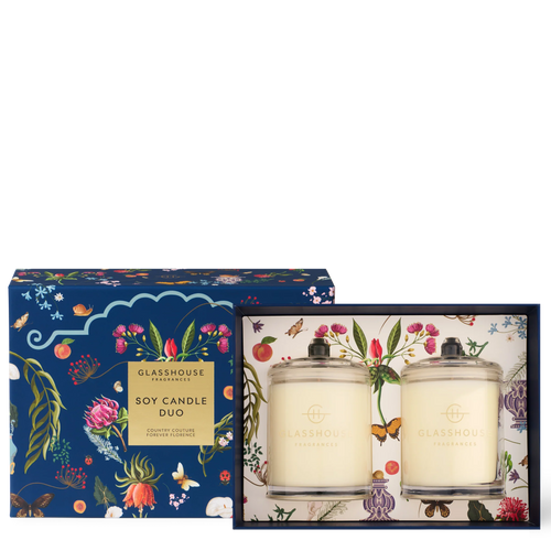 Candle Duo Country Couture & Forever Florence by Glasshouse Fragrances!