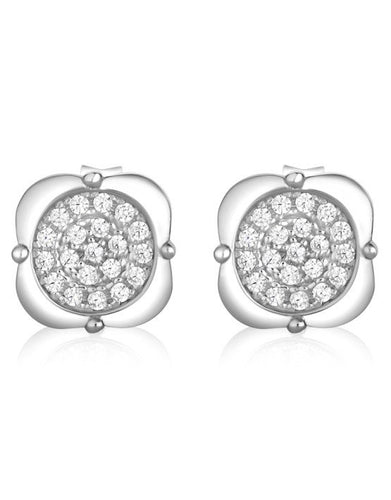 Sterling Silver CZ Stud Earrings!