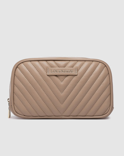 Lacey Quilted Makeup Bag Two Colours