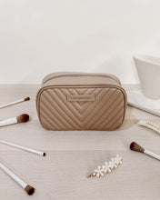 Lacey Quilted Makeup Bag Two Colours