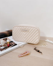 Lacey Quilted Makeup Bag Two Colours