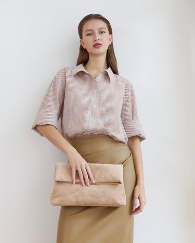 Luka Faux Suede Clutch/Crossbody By Louenhide